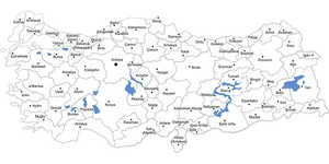 Turkey Administrative Divisions Map PNG Image