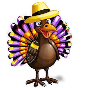 Turkey Cartoon For Thanksgiving Png Fne55 PNG Image