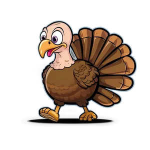 Turkey Cartoon Running Png Tfh PNG Image