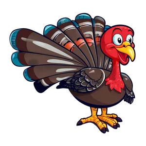 Turkey Cartoon Vector Png Enu58 PNG Image