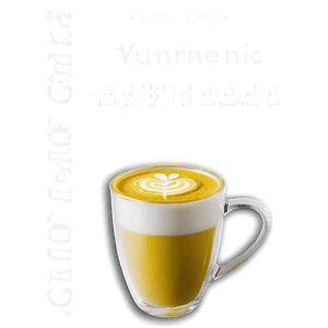 Turmeric Latte Golden PNG eyx79 PNG with transparent background