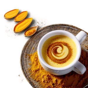 Turmeric Latte Golden PNG oye5 PNG with transparent background