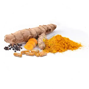 Turmeric Roots Powder Capsules PNG Image