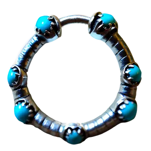 Turquoise Nose Ring Png 2 PNG Image