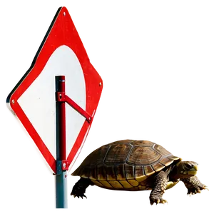 Turtle Crossing Road Sign Png Gef PNG Image