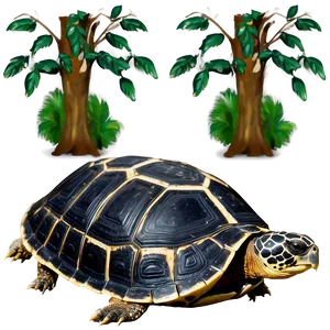 Turtle In Natural Habitat Png Kjl PNG Image