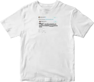 Tweet Printed T Shirt PNG Image