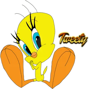 Tweety Bird Classic Pose PNG Image