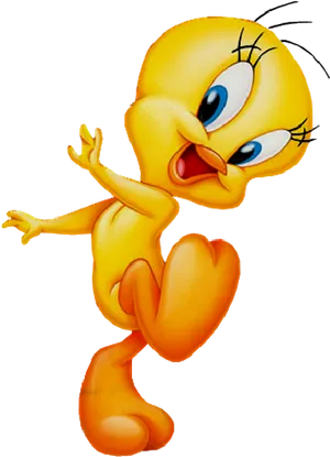 Tweety Bird Pose PNG Image