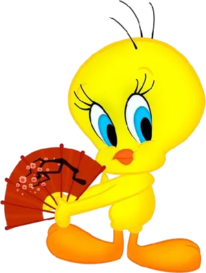 Tweetywith Fan PNG Image