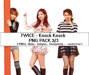 Twice Knock Knock P N G Pack PNG Image