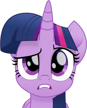 Twilight_ Sparkle_ Annoyed_ Expression.png PNG Image