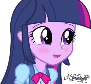 Human Twilight Sparkle Images Twilight Sparkle Blush - Twilight Sparkle Human Png PNG