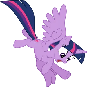 Twilight Sparkle Flying Vector PNG Image