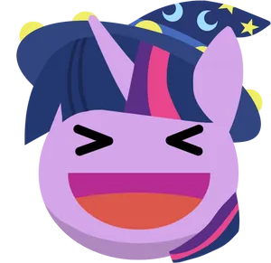 Twilight Sparkle Laughing Facebook Reaction PNG Image