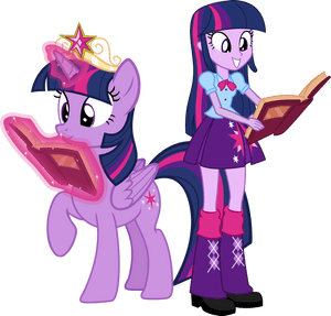 Twilight Sparkle And Twiligh - Twilight Sparkle And Twilight Sparkle PNG