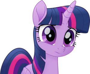 Twilight Sparkle Portrait PNG Image