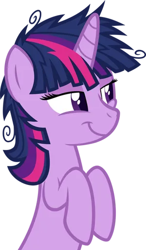 Twilight Sparkle Smiling Vector PNG Image