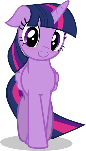 Twilight Sparkle Smiling Vector PNG Image