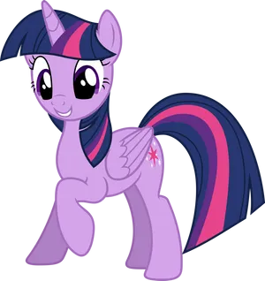 Twilight Sparkle Smiling Vector PNG Image