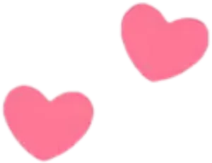 Twin Blurry Pink Hearts PNG Image