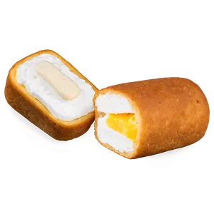 Twinkie Snack Cake Cut Open PNG Image