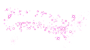 Twinkling Pink Starson Black Background PNG Image