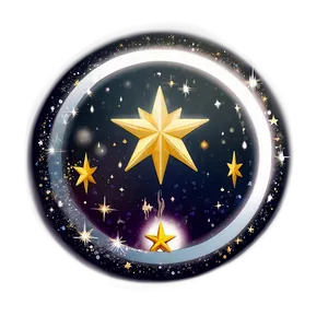 Twinkling Star Circle Png Vbb73 PNG Image