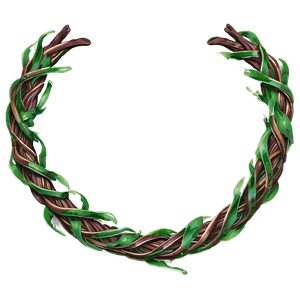 Twisted Vine Wreath PNG image with transparent background
