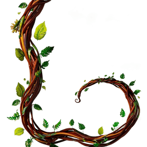 Twisting Vine Design PNG image with transparent background