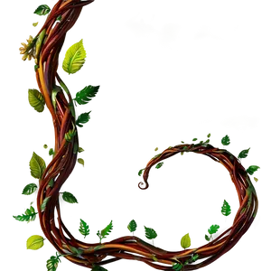 Twisting Vine Design PNG Image