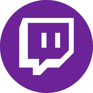 Twitch Logo Purple Background PNG Image