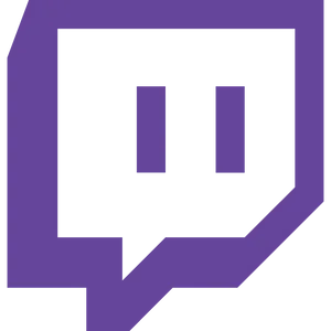 Twitch Logo Purple Background PNG Image