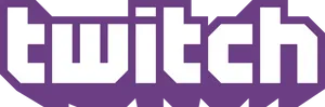 Twitch Logo Purple White PNG Image