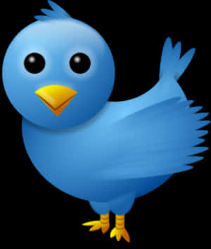 Twitter Blue Bird Icon PNG image with transparent background