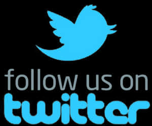 Twitter Follow Us Graphic PNG image with transparent background