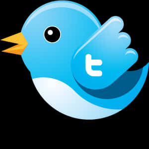 Twitter Logo Blue Bird PNG image with transparent background