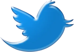 Twitter Logo Blue Bird PNG Image