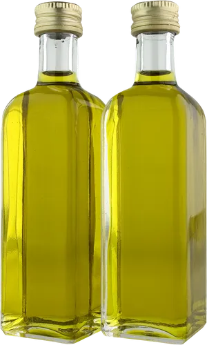 Two Bottlesof Olive Oil PNG Image