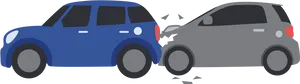 Two Car Collision Illustration PNG Image