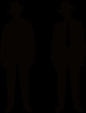 Silhouette Clip Art - Man With Hat Silhouette, HD Png Download PNG with transparent background