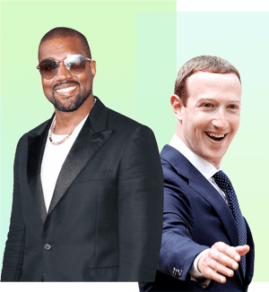 Kanye West And Mark Zuckerberg Forget Their Worries, HD Png Download PNG image with transparent background