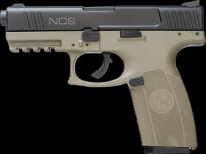 Two Tone Semi Automatic Pistol PNG image with transparent background
