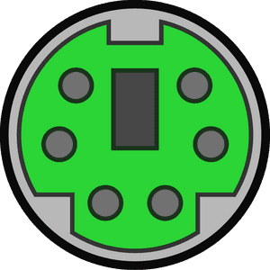 Ps2 Mouse Port - Ps 2 Port Symbol, HD Png Download PNG image with transparent background