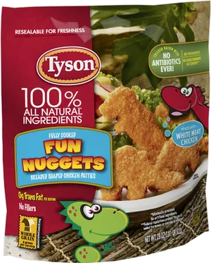 Tyson Fun Nuggets Packaging PNG Image