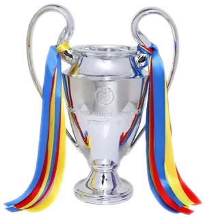 U E F A Champions League Trophywith Ribbons PNG Image