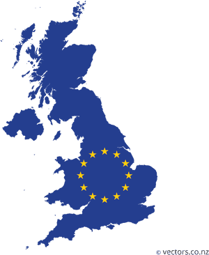 Eu Flag Vector Map Of The United Kingdom, HD Png Download PNG with transparent background