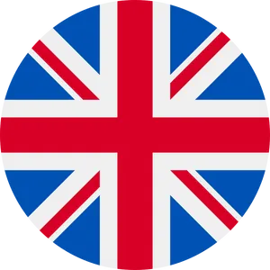 U K Flag Round Icon PNG Image