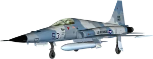 U S A F Fighter Jet Side View PNG Image