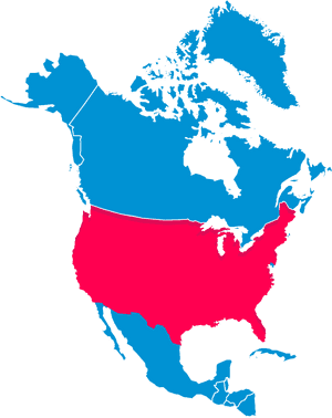 North America Usa - North America Map Transparent, HD Png Download PNG